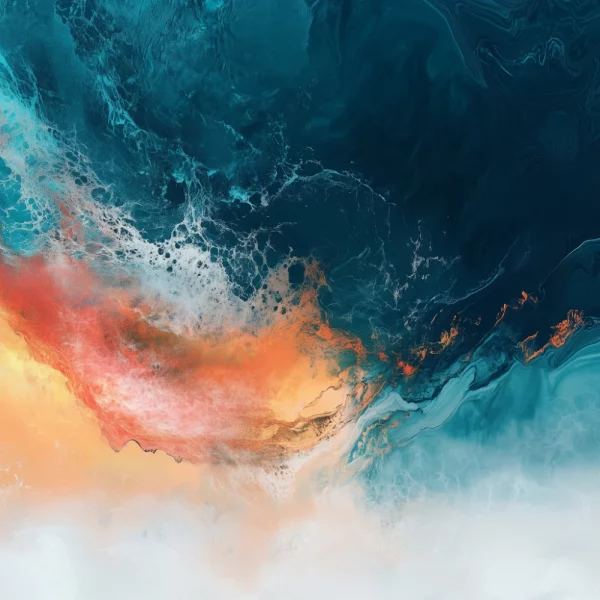 Abstract illustration of the ocean